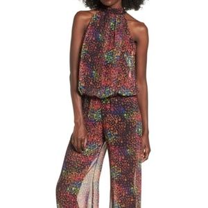 Chiffon halter jumpsuit